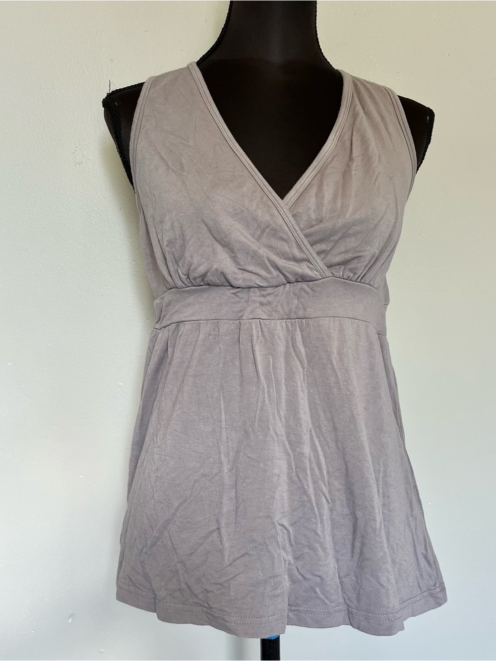 Y2k gray babydoll tank top
